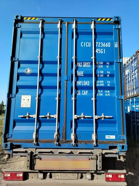 Контейнер 40 футов, CICU7236606, синий