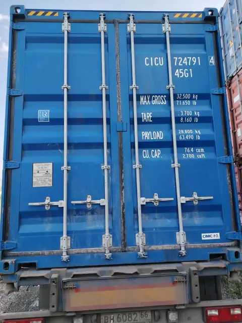 Контейнер 40 футов, CICU7247914, синий