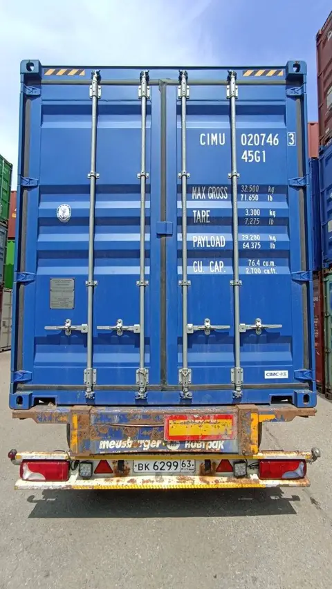 Контейнер 40 футов, CIMU0207463, синий