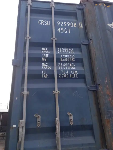 Контейнер 40 футов, CRSU9299080, синий