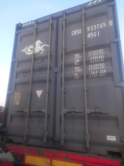 Контейнер 40 футов, CRSU9337658, серый