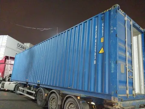 Контейнер 40 футов, HPCU4125830, синий