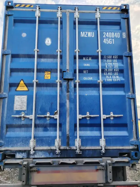 Контейнер 40 футов, MZWU2408409, синий