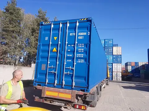 Контейнер 40 футов, RXTU4560443, синий