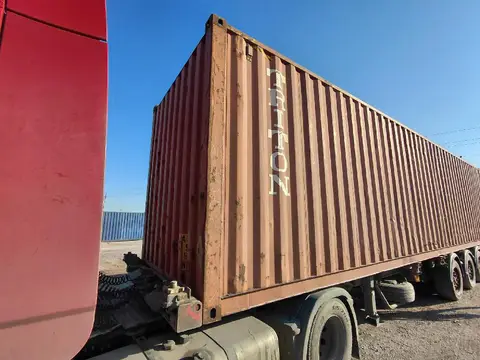 Контейнер 40 футов, TCNU9191027, красный