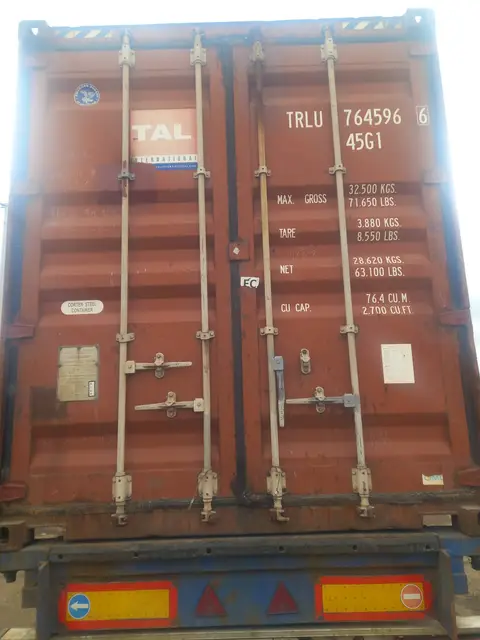 Контейнер 40 футов, TRLU7645966, красный